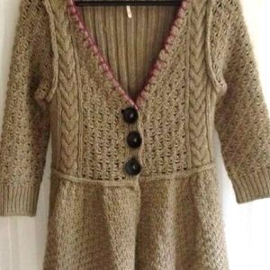 FREE PEOPLE peplum cardigan